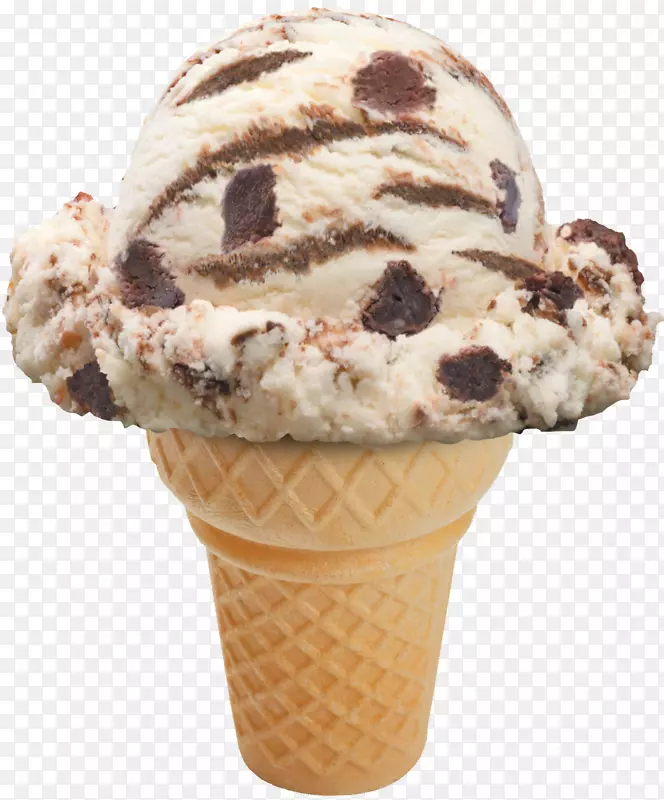 巧克力冰淇淋圣代冰淇淋圆锥巧克力布朗尼冰淇淋