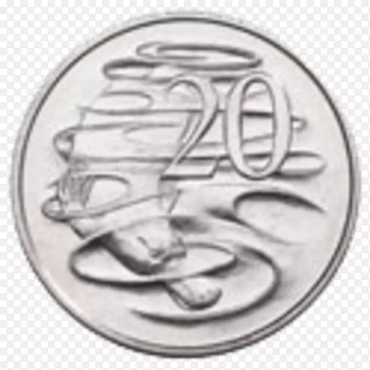 澳大利亚皇家铸币局澳大利亚20美分硬币澳大利亚元硬币十进制-50枚硬币