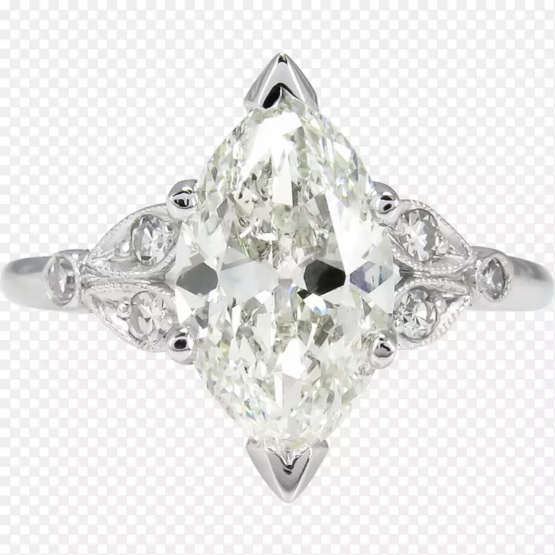 订婚戒指钻石切割克拉手绘钻石戒指