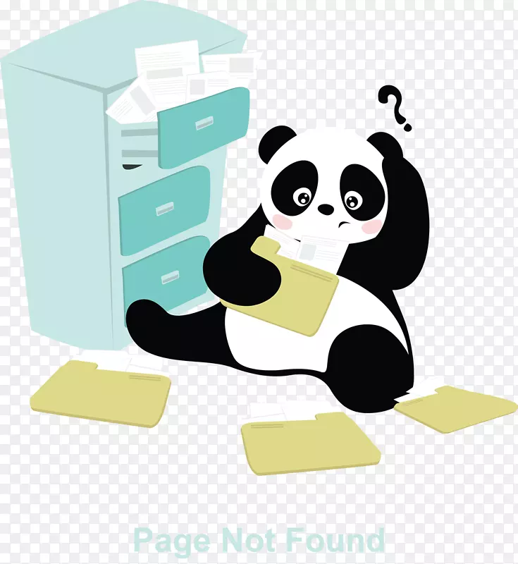 大熊猫纸夹艺术-艺术熊猫