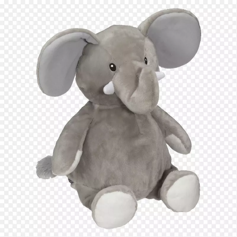 毛绒动物&可爱的玩具机器刺绣长毛绒大象穿衣小象