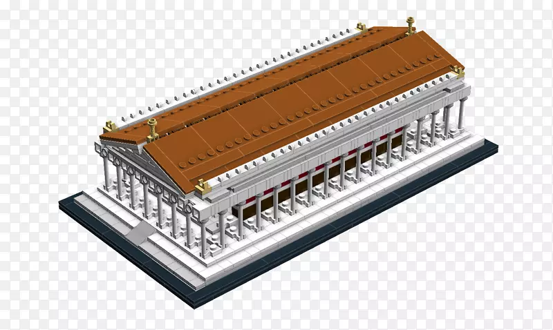 帕台农神庙雅典娜孤岛乐高理念-希腊巴台农神庙