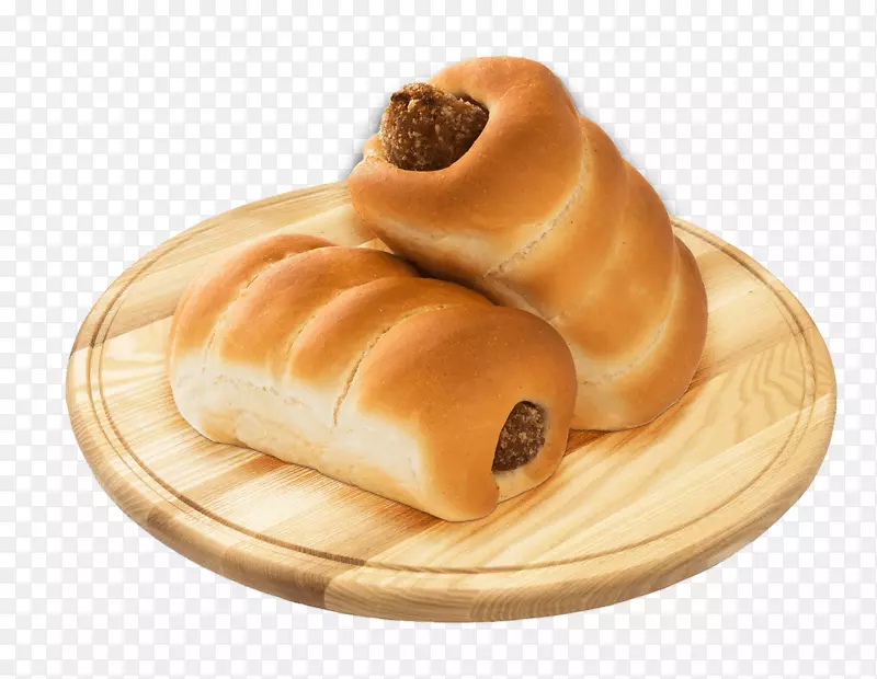 香肠卷面包店牛角面包丹麦糕点快餐-牛角面包