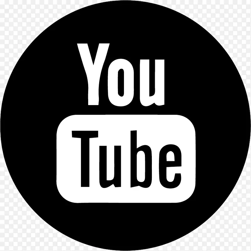 youtube电脑图标黑白细节头发和指甲-youtube
