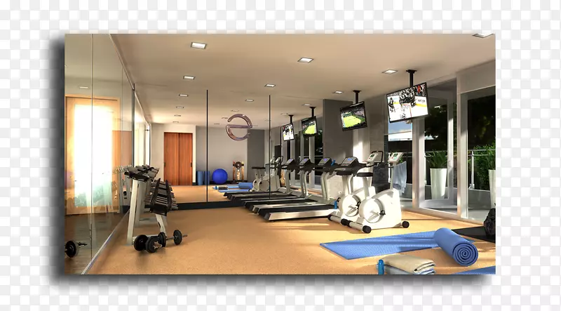 莱利公园的埃兹拉健身中心室内设计服务动画建筑健身中心
