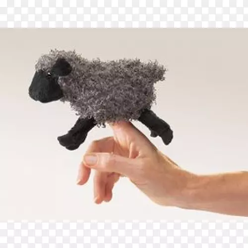 手指木偶羊毛绒动物&可爱的玩具手木偶羊