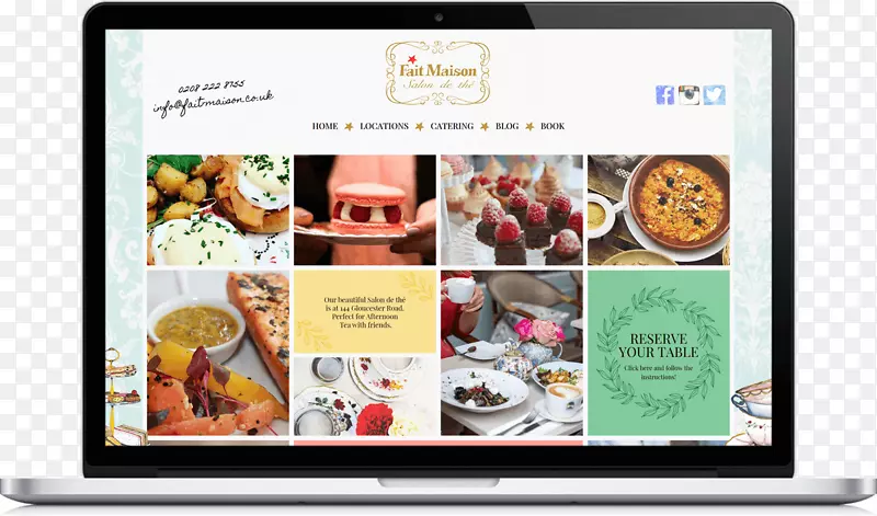 网页设计法伊特梅森网站建设者诺福克-下午茶菜单