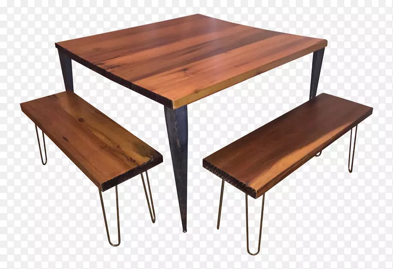 咖啡桌长方形木长椅