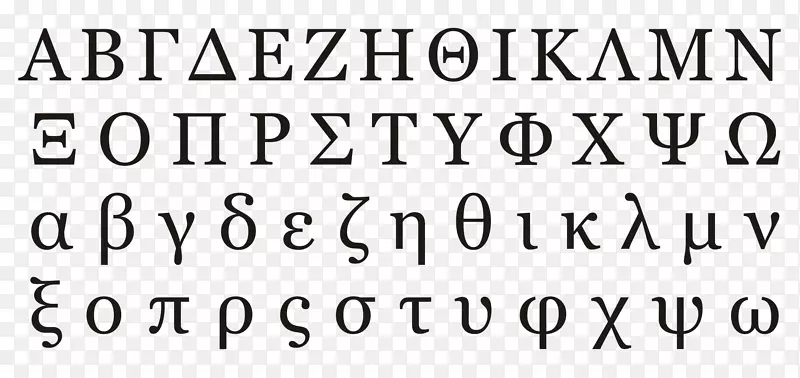 希腊字母现代希腊语