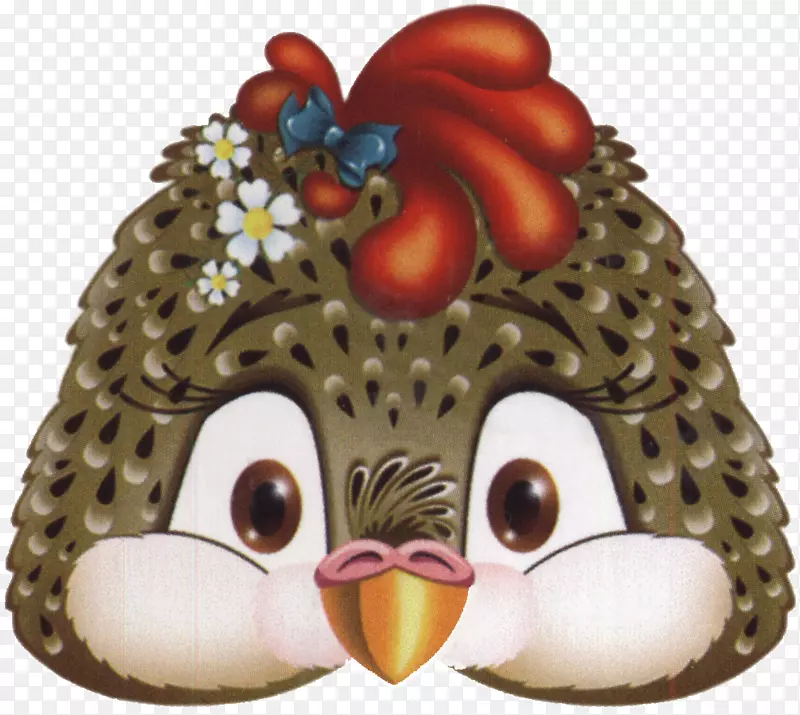 面具狂欢节鸟类服装儿童公鸡PNG无花果。