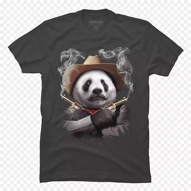 大熊猫t恤熊红熊猫可爱手绘熊猫