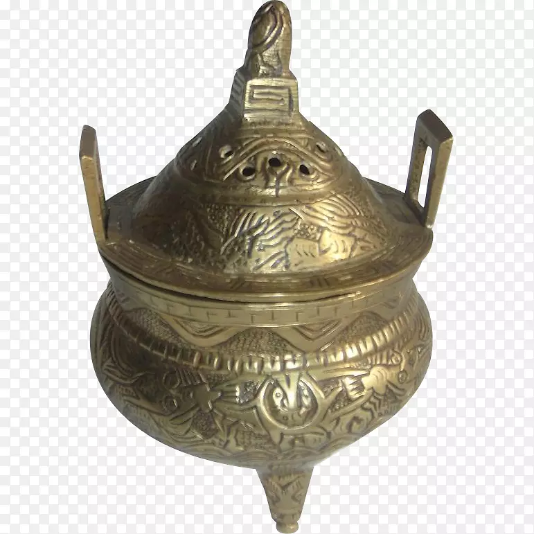 清朝黄铜香炉市场瓷器-黄铜