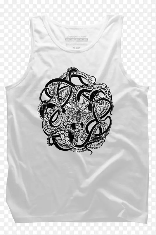 无袖T恤由人类设计-鸟笼由章鱼Artis设计
