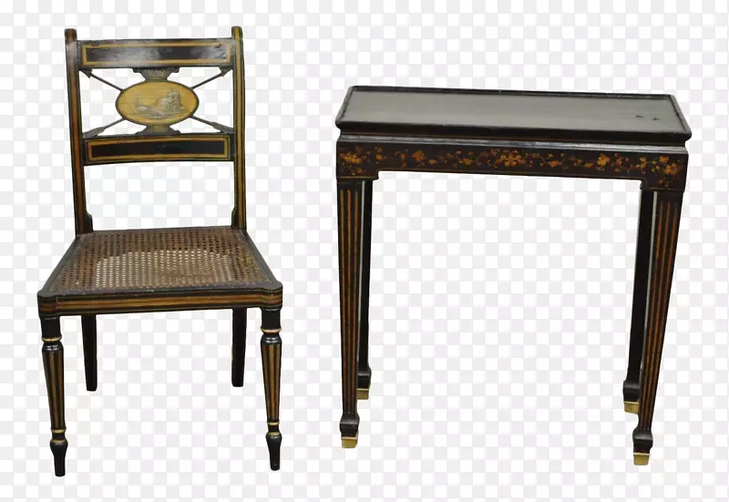 床头柜、电话桌、椅子、古董家具.木制书桌