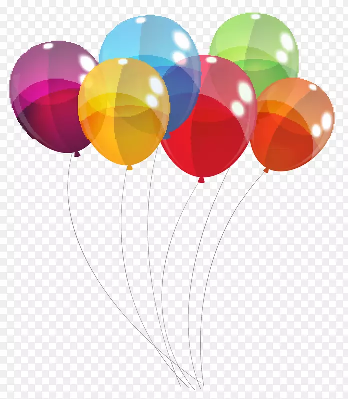 彩色手绘气球输送材料