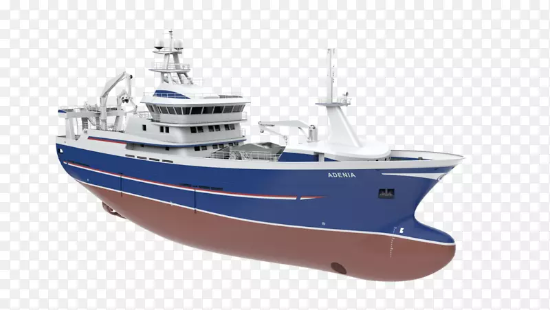 渔网渔船盐船设计渔船平台补给船