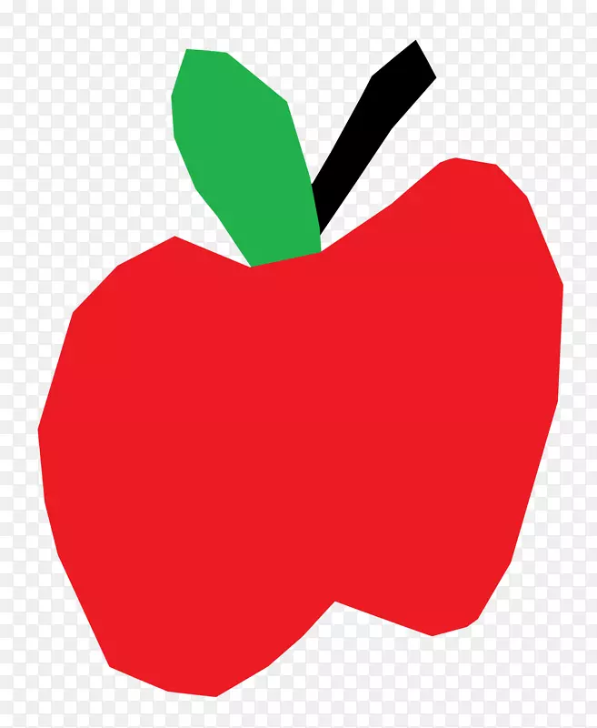 剪贴画-红苹果
