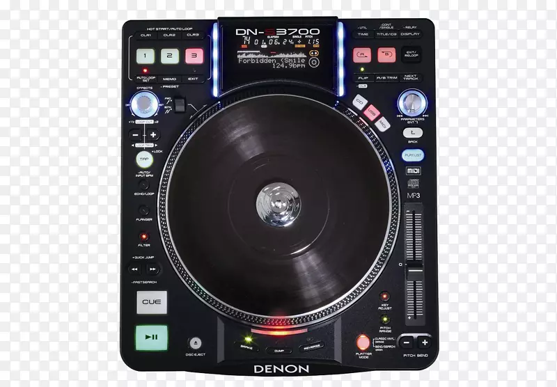 音频光盘骑师denon ds3700直接驱动转台.转盘