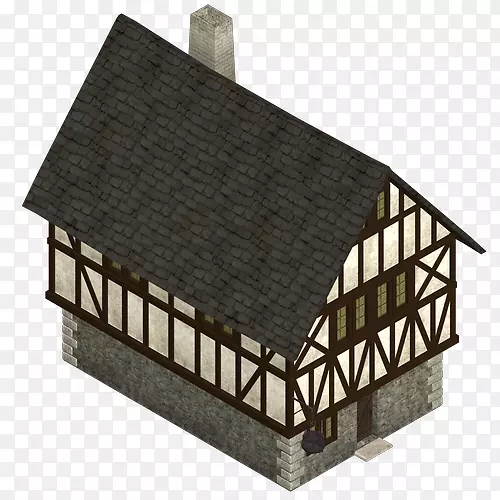 中世纪房屋建筑屋顶中世纪建筑