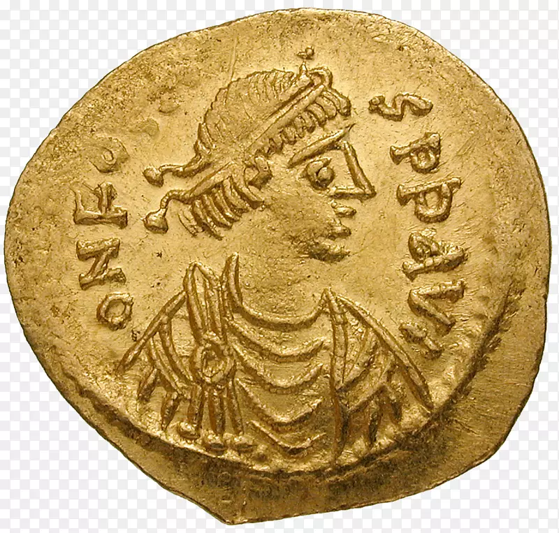 金币拜占庭帝国古罗马正反两半硬币