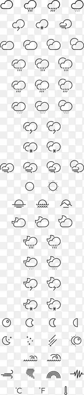 电脑图标天气平面设计-好天气
