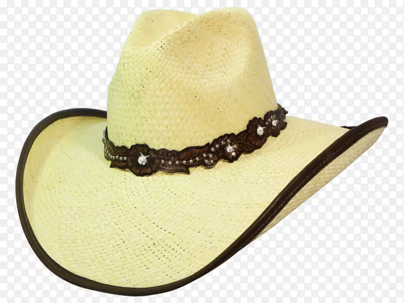 牛仔帽草帽巴拿马帽子-戴帽子模型