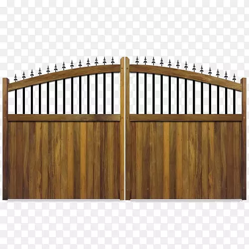 尖桩栅栏门硬木iroko门