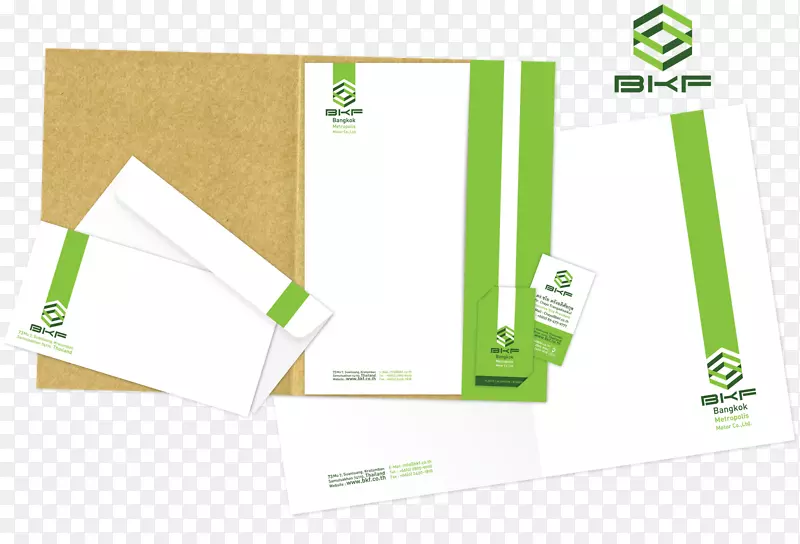 品牌材料绿色-企业形象元素文具