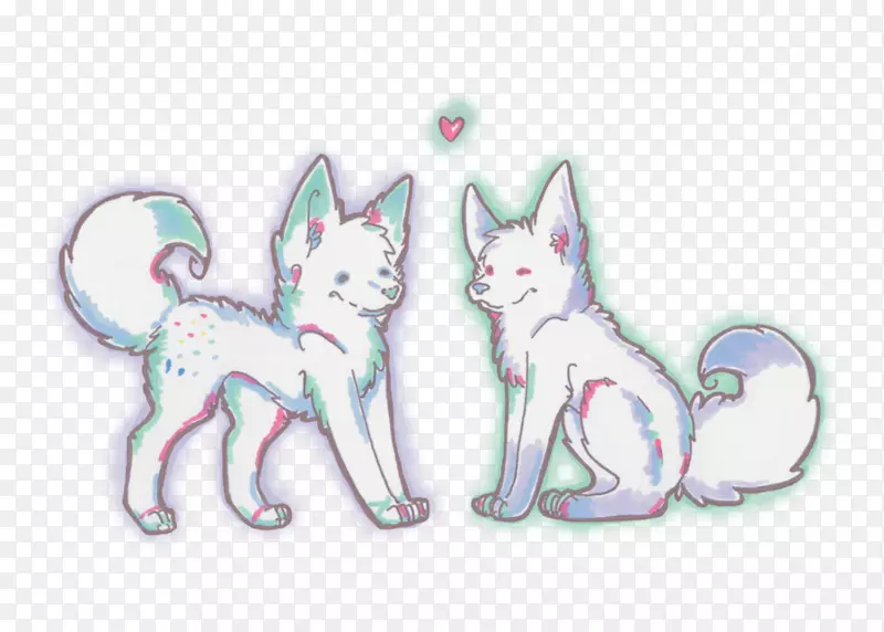 猫狗马素描-猫