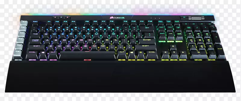 电脑键盘Corsair游戏K95 RGB白金机械键盘Corsair游戏K95 RGB白金樱桃MX速度键盘rgb彩色型号-樱桃