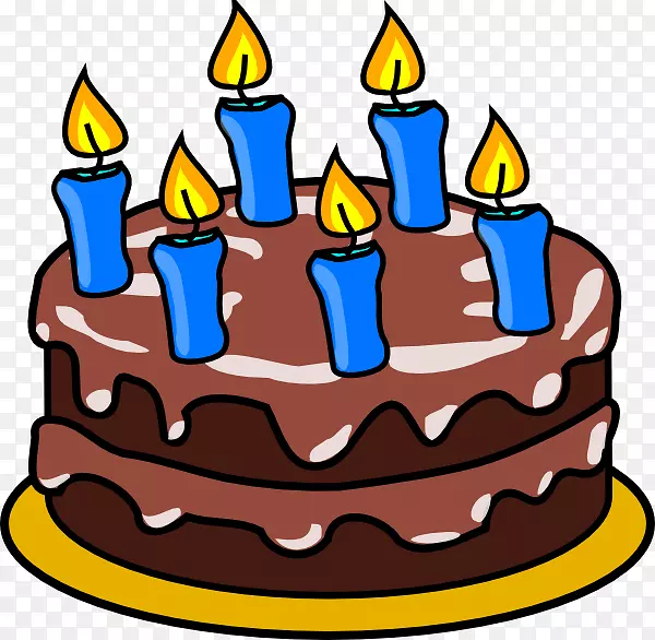 生日蛋糕纸杯蛋糕剪贴画-生日