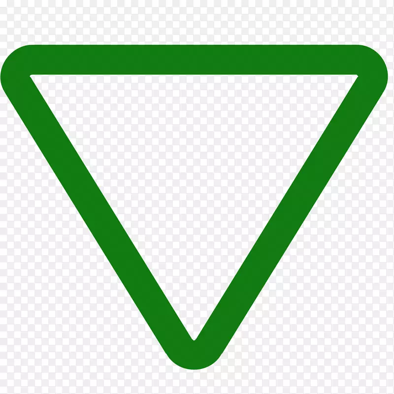 线角绿色剪贴画三角旗