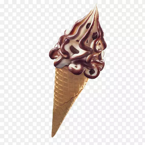 巧克力冰淇淋锥