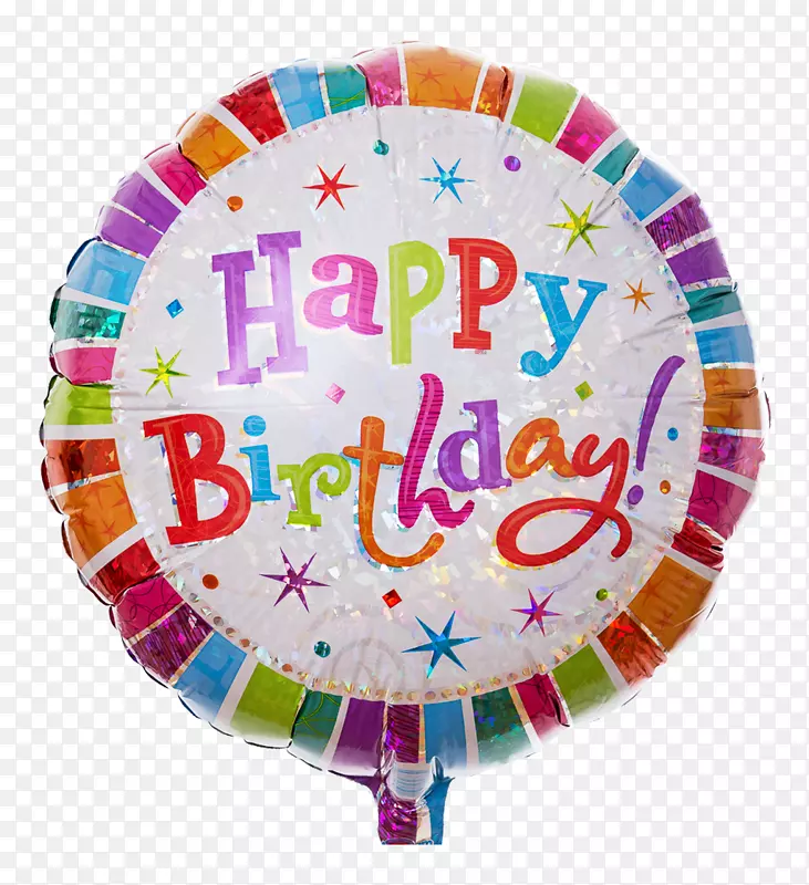 生日蛋糕纸气球派对-生日快乐英文字母表