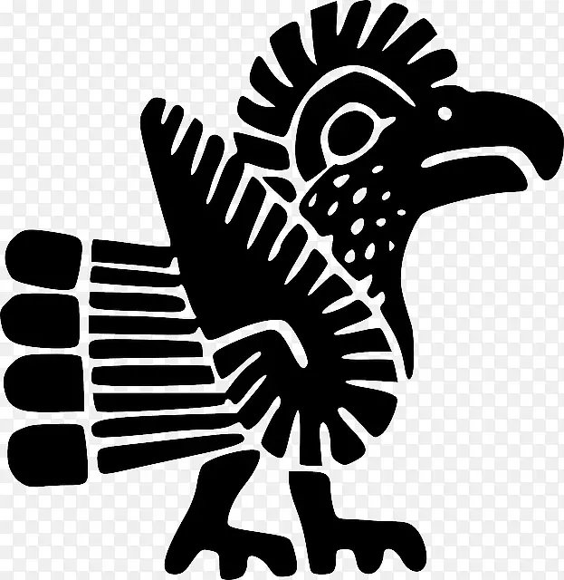 玛雅文明阿兹特克特诺奇蒂特兰墨西哥鸟