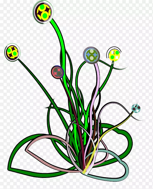花画花卉设计剪贴画-花卉