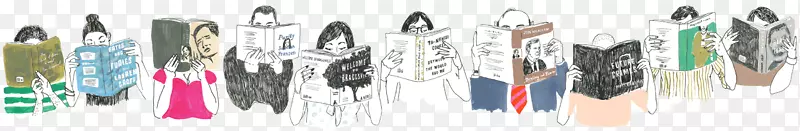 我宁愿读书：一个书迷的艺术图书馆，阿伦书讨论俱乐部的书，插图-一堆书。
