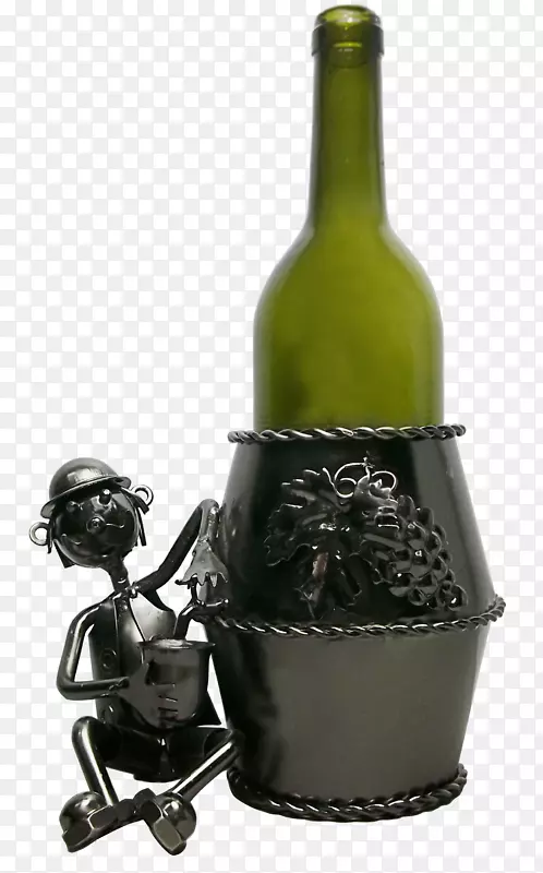 酒杯，啤酒瓶，模型。酒瓶