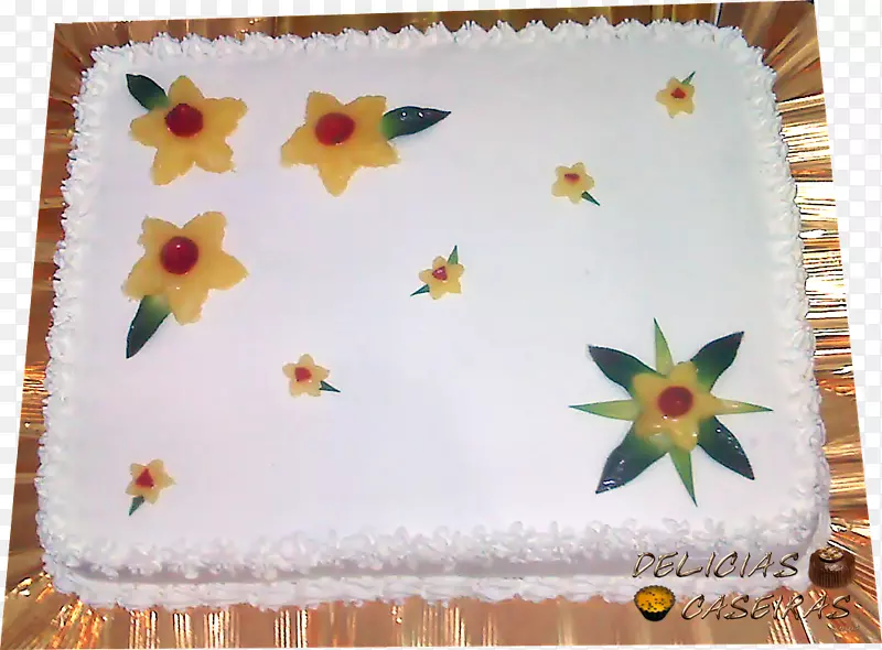 生日蛋糕，糖霜和糖霜蛋糕，菠萝蛋糕-蛋糕