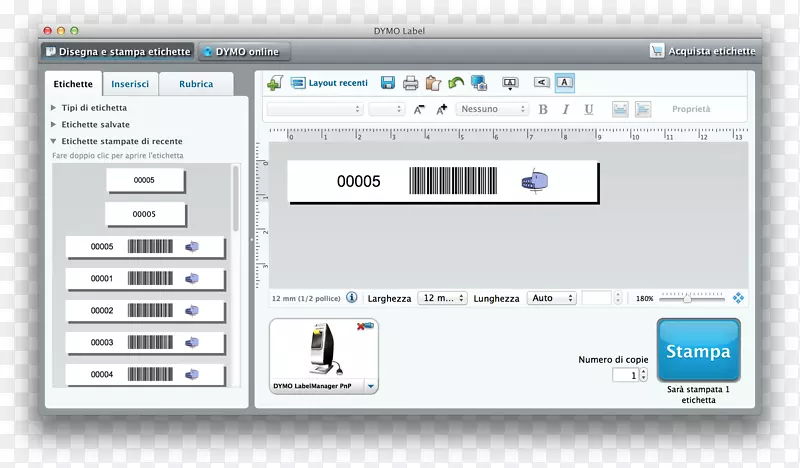 计算机程序条形码扫描器dymo bvba标签打印机