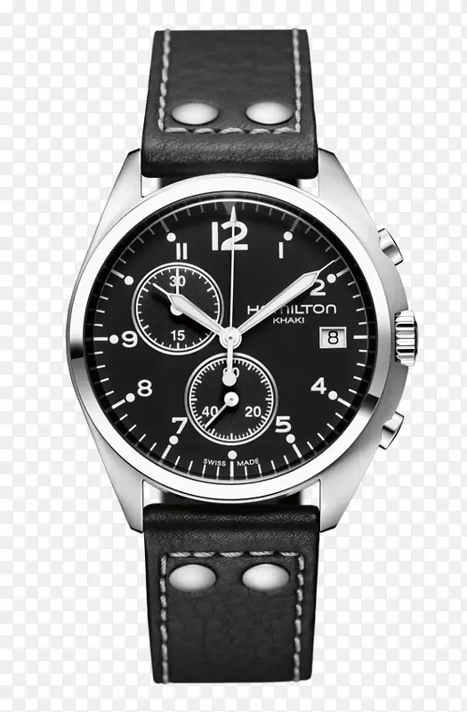 汉密尔顿卡其航空飞行员自动计时器汉密尔顿手表公司0506147919-手表