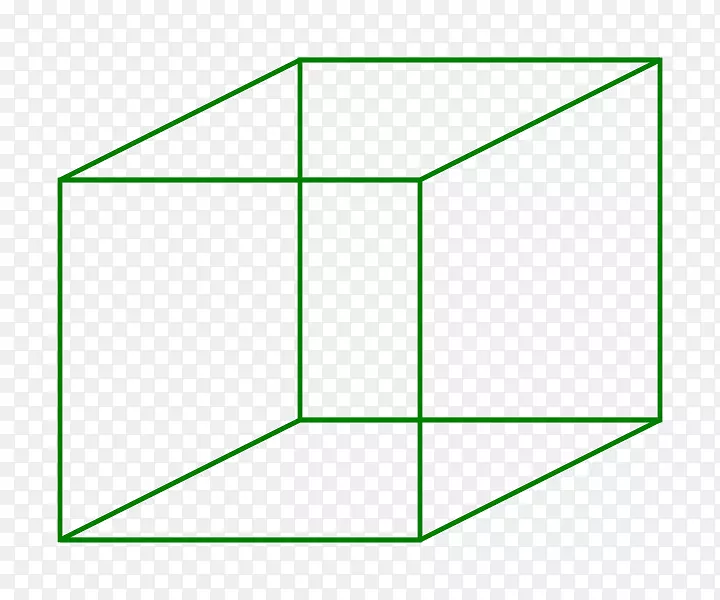 Necker立方体绘制几何图形边缘立方体