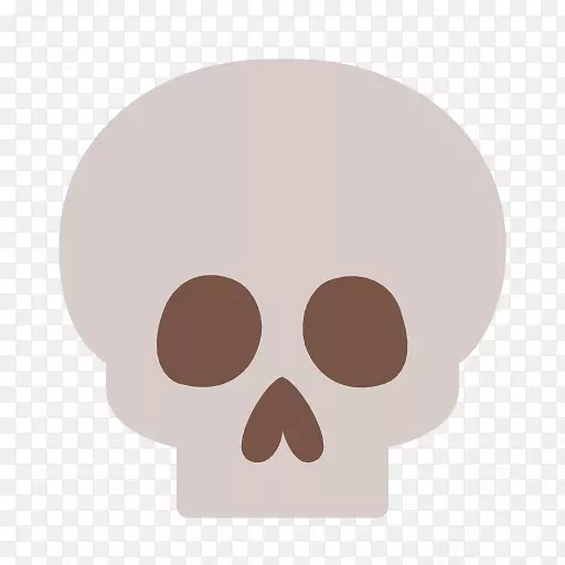 头骨电脑图标骨填字游戏人类骨骼-头骨