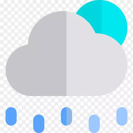 云雨电脑图标剪辑艺术-云