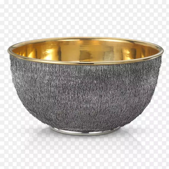 碗形纯银桶状金属-银