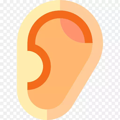 耳解剖医学计算机图标-耳朵