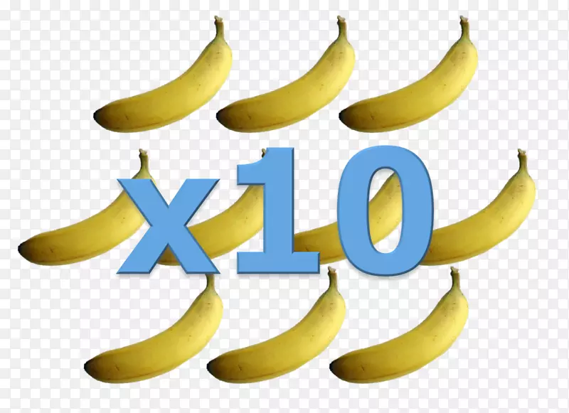 10个黄色香蕉奶油派水果-香蕉