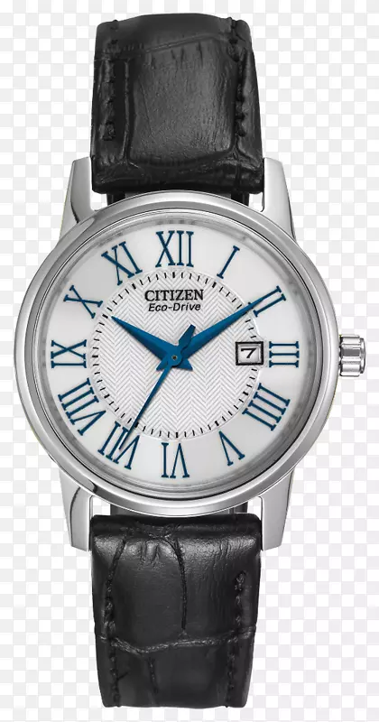 生态驱动手表市民持有皮带皮革手表