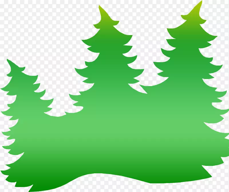 云杉圣诞树，冷杉剪贴画-篝火图片