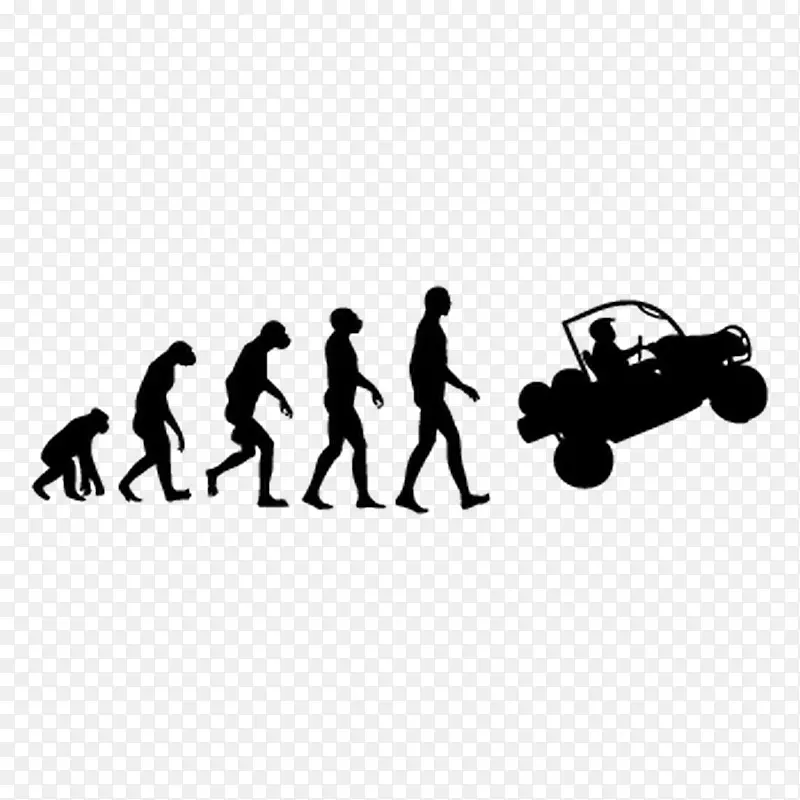 人类进化智人t恤跑酷进化t恤